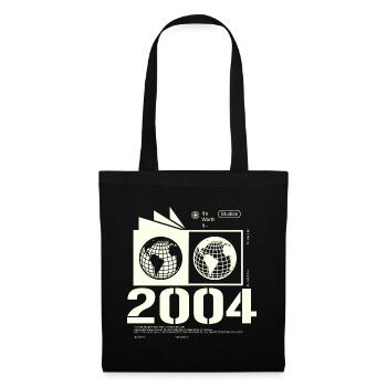 Jahrgang 2004 Retro Geburtstag Geschenk 2004 - Stoffbeutel - Schwarz - Vorne
