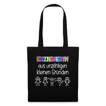 Erzieherin aus unzähligen kleinen Gründen - Stoffbeutel - Schwarz - Vorne