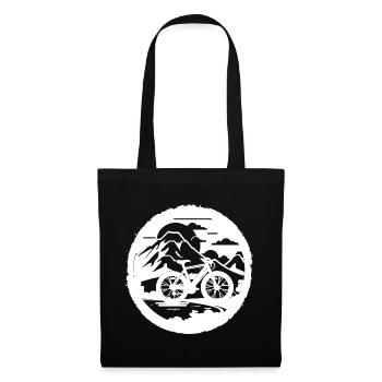 Mountain Bike Graphics - Tote Bag - black - Front