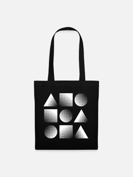 geometrische Formen Geschenk - Stoffbeutel - Schwarz