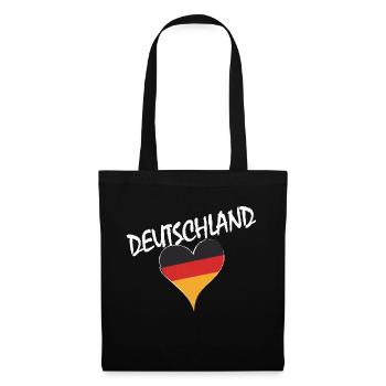 Allemagne Cadeau Souvenir Allemand GER Almanya - Sac en tissu - noir - Devant