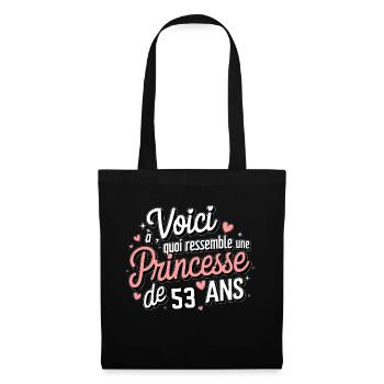 53 Year Old Princess - Tote Bag - black - Front