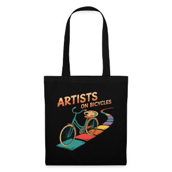 Artists on Bicycles - Tote Bag - black - Front
