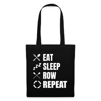 Eat Sleep Row Repeat - Tote Bag - black - Front