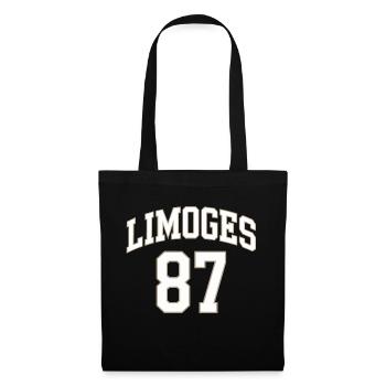Limoges 87 - Sac en tissu - noir - Devant