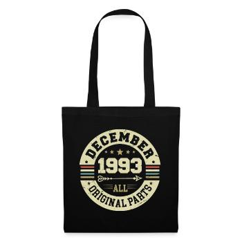 Légendes Anniversaire Décembre 1993 Naissance Cadeau - Sac en tissu - noir - Devant