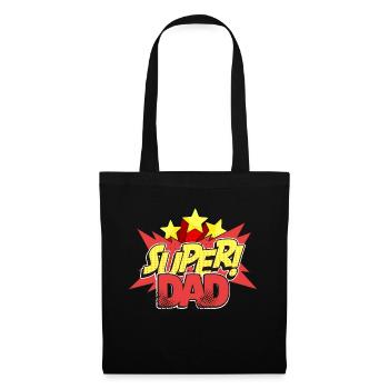 Super Dad Popart Best Dad Best Dad - Tote Bag - black - Front