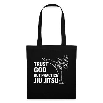 Concentration et technique en Jiu Jitsu - Sac en tissu - noir - Devant