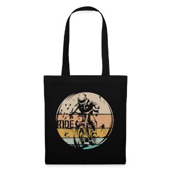 Retro Motorcyclist – Ride | Cafe Racer & Chopper - Tote Bag - black - Front