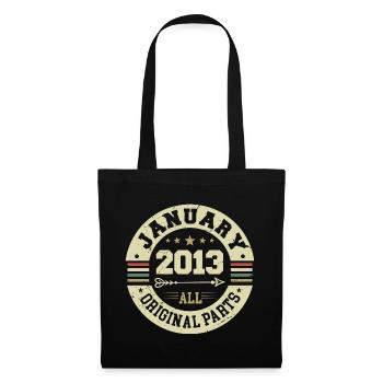 January 2013 - Birthday in January 2013 - Tote Bag - black - Front