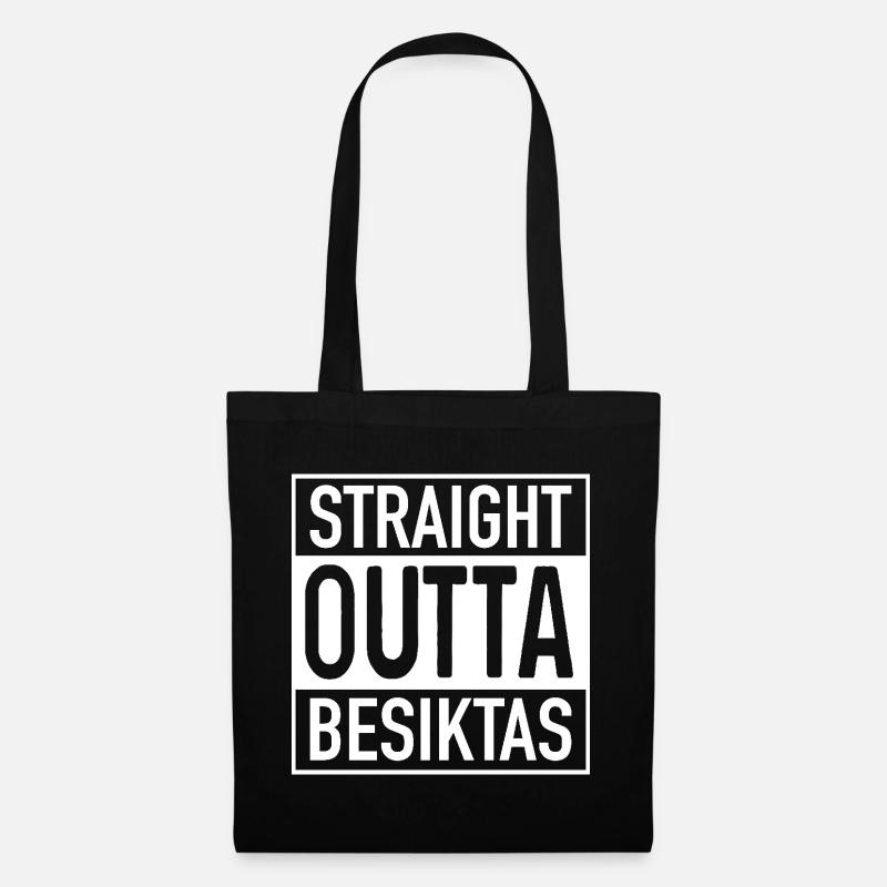 Straight OUTTA BESIKTAS - Stoffbeutel - Schwarz