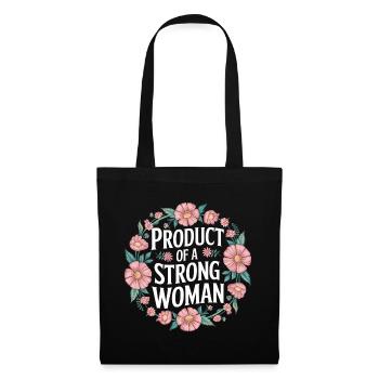 Product Of A Strong Woman 8 - Stoffbeutel - Schwarz - Vorne