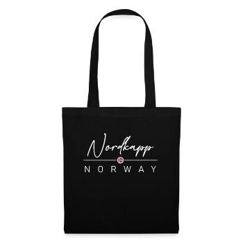Norvège - Nordkapp - Norvège - Norvège - Sac en tissu - noir - Devant