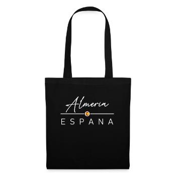 Spain - Almeria - Spanien - Espana - Stoffbeutel - Schwarz - Vorne