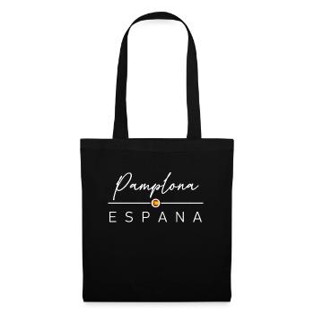 Spain - Pamplona - Spanien - Espana - Stoffbeutel - Schwarz - Vorne