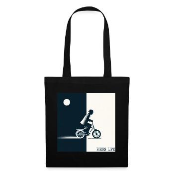 La vie à vélo - Sac en tissu - noir - Devant