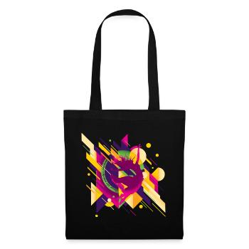 Abstrakte Vibes 💃 Dance like nobody's watching - Stoffbeutel - Schwarz - Vorne