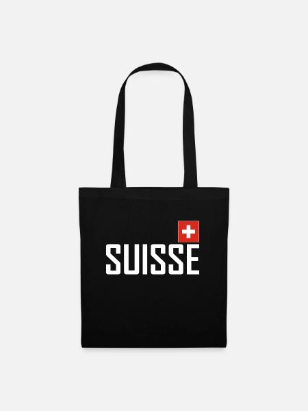 Switzerland - Flag - Schwiiz - Suisse - Switzerland - Tote Bag - black