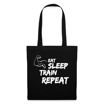 Eat Sleep Train Repeat - Tote Bag - black - Front