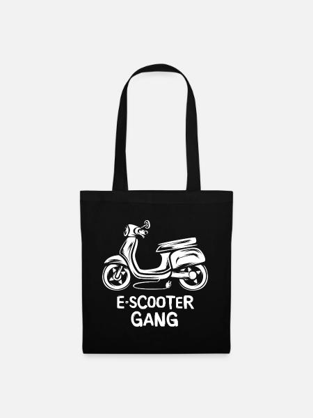 e scooter gang - Elektro Zweirad Liebe und Symbol - Stoffbeutel - Schwarz