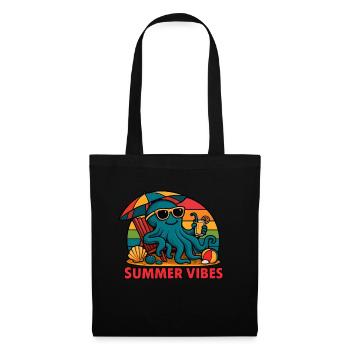 Summer vibes - Estival Chill Pieuvre - Sac en tissu - noir - Devant