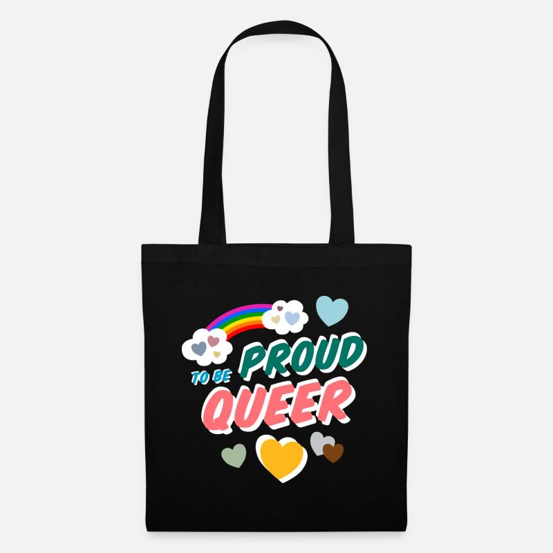 Proud to be Queer - Stoffbeutel - Schwarz