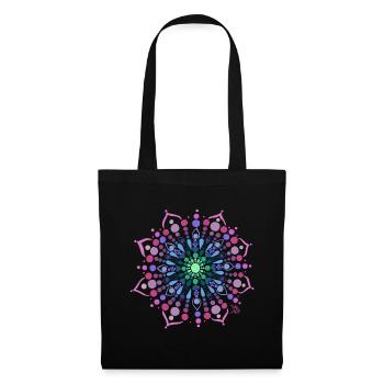Mandala Liebe - Stoffbeutel - Schwarz - Vorne