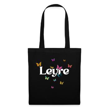LEYRE - Beautiful Girl Name with Butterflies - Tote Bag - black - Front