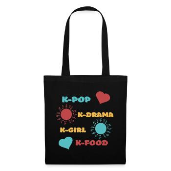 K-pop k-drama 3 custom colors - Tote Bag - black - Front