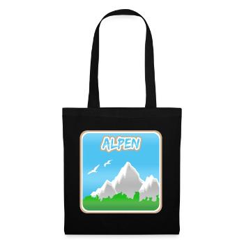 Mountaineering Alps - Tote Bag - black - Front