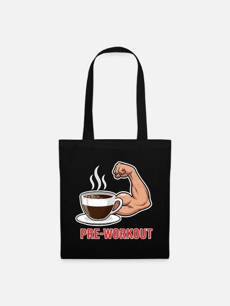Kaffee Kraft Pre-Workout - Stoffbeutel - Schwarz