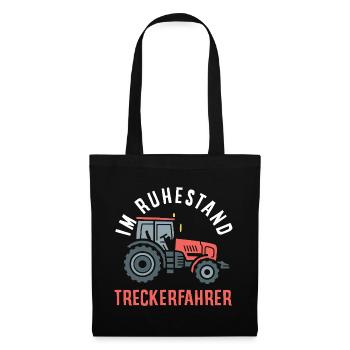 Tractor Driver Retirement Profession Pension Funny - Tote Bag - black - Front