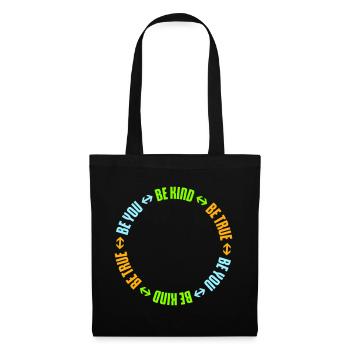 Be Kind Be True Be You Inspirational Self-Love - Tote Bag - black - Front