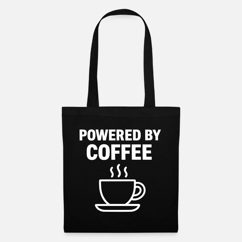 Powered By Coffee | Coffee - Tote Bag - black