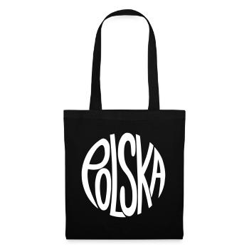 Polska - Poland Hand Lettering Logo Pattern - Tote Bag - black - Front