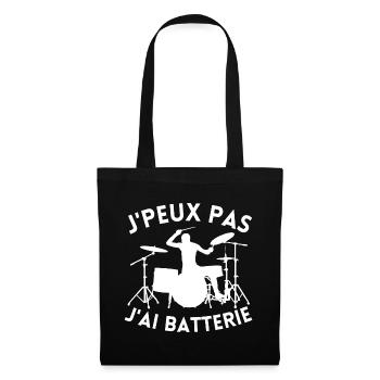 I Can't I Battery Humor Gift Funny Battery - Tote Bag - black - Front