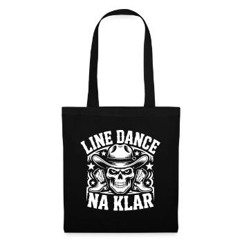 Line Dance NA KLAR Skull - Stoffbeutel - Schwarz - Vorne