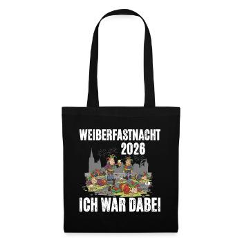 Weiberfastnacht 2026 - Stoffbeutel - Schwarz - Vorne