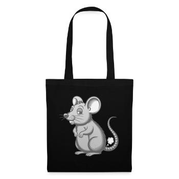 farting mouse, farting, farting, farts, farts, little mouse - Tote Bag - black - Front