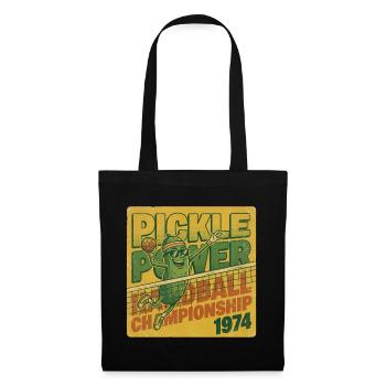Pickle Power Handball Championship 1974 Retro - Stoffbeutel - Schwarz - Vorne