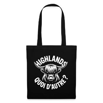 Highlands Ox Longhorn Monochrome - Tote Bag - black - Front