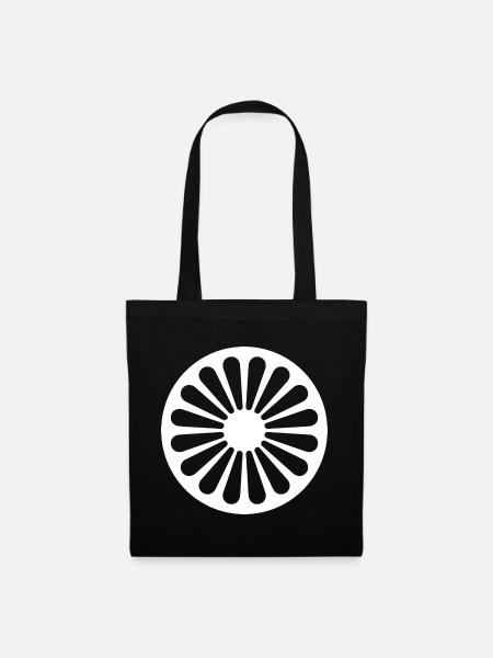 Romani-Chakra-Rad - Stoffbeutel - Schwarz