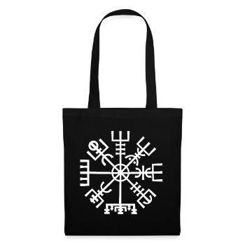 Boussole nordique Vegvisir - Sac en tissu - noir - Devant