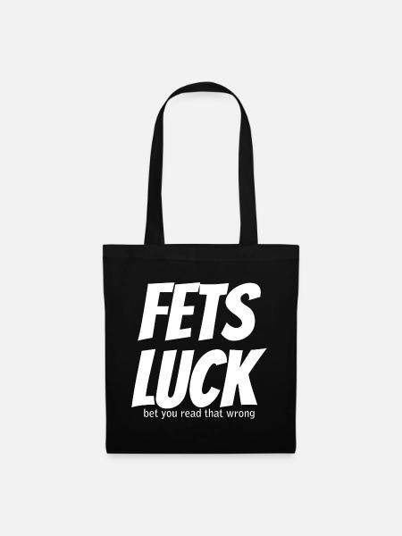 Fets Luck Meme - Stoffbeutel - Schwarz
