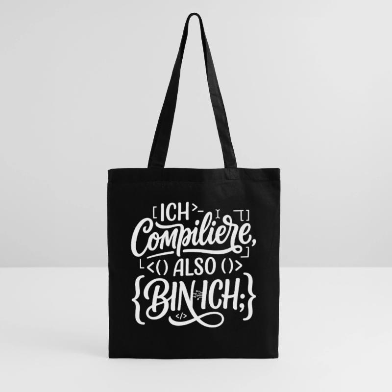 I compile, therefore I am a coder Tote Bag