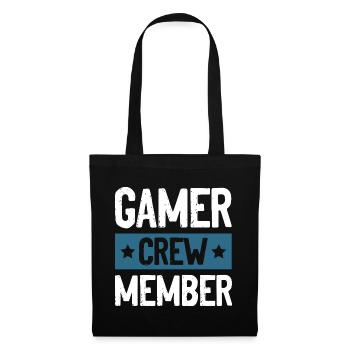 Gamer Crew - Stoffbeutel - Schwarz - Vorne