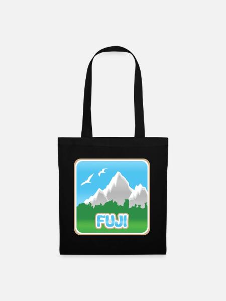 Berg Fuji - Stoffbeutel - Schwarz