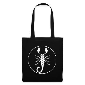 Scorpio Star Sign (White) - Tote Bag - black - Front