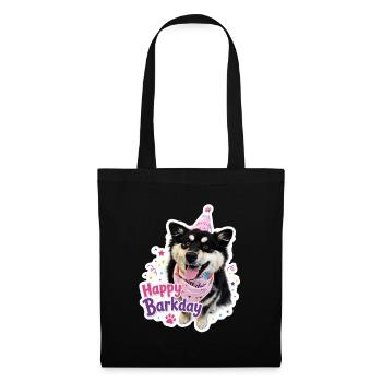 Joyeux Barkday Lapphund finlandais - Sac en tissu - noir - Devant