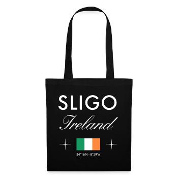Sligo Ireland Coordinates Travel Souvenir - Tote Bag - black - Front